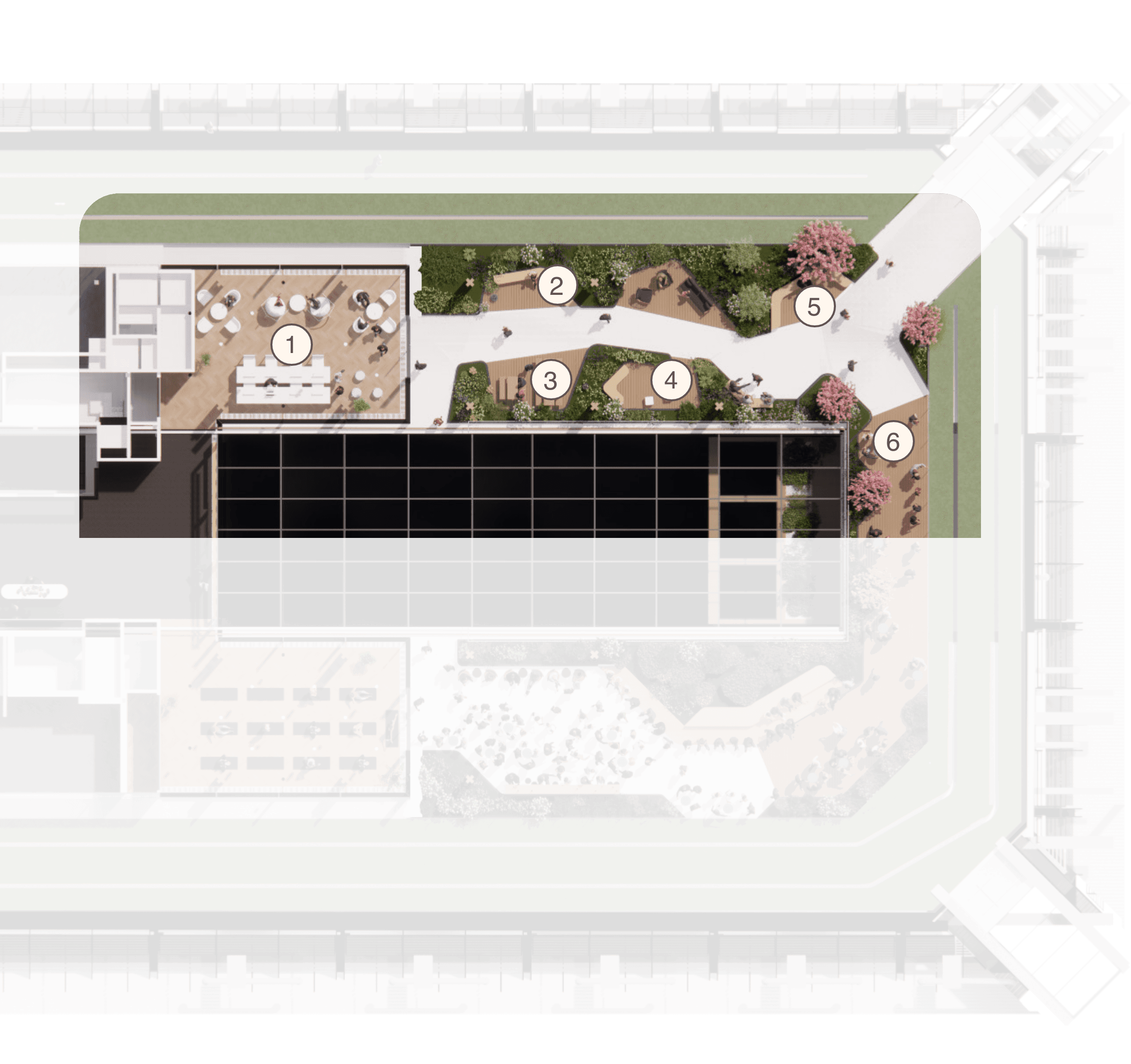 Terrace aerial plan